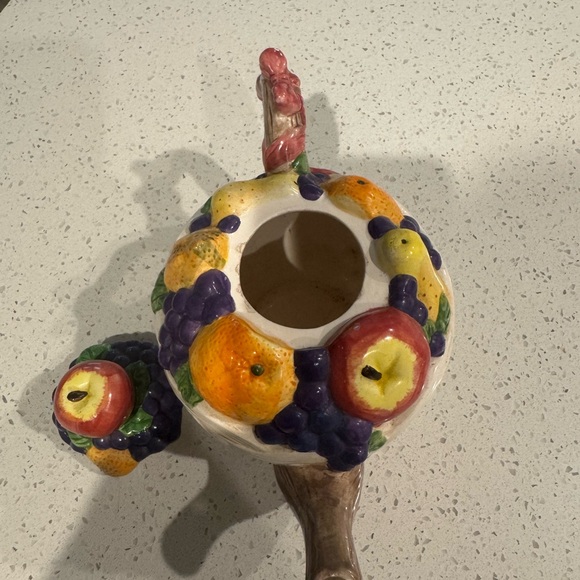 Vibrant Ceramic Teapot with Fruit Design - Picture 3 of 8